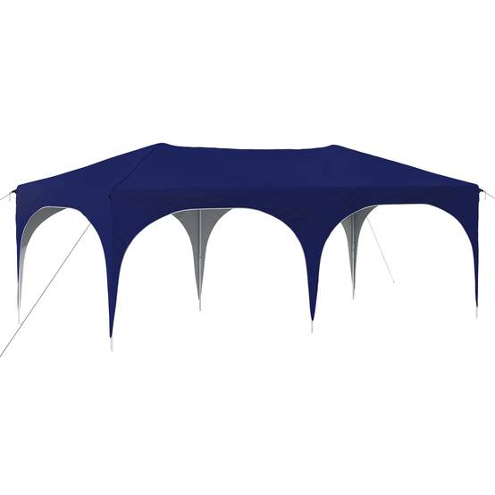 ComfortXL - Tente de réception pliante acier pour événements hauteur réglable 575x288cm bleu - ComfortXL Outdoor Living - Image 2