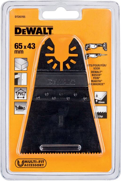 Dewalt - Lame 65 x 43 mm BiM large pour multi-cutter - DEWALT - DT20705-QZ - Image 5