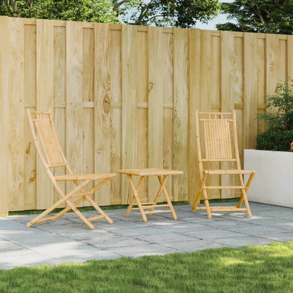 Vidaxl - Chaises pliantes (lot de 2) 46 x 66 x 99 cm en bambou vidaXL 368037 - Image 1