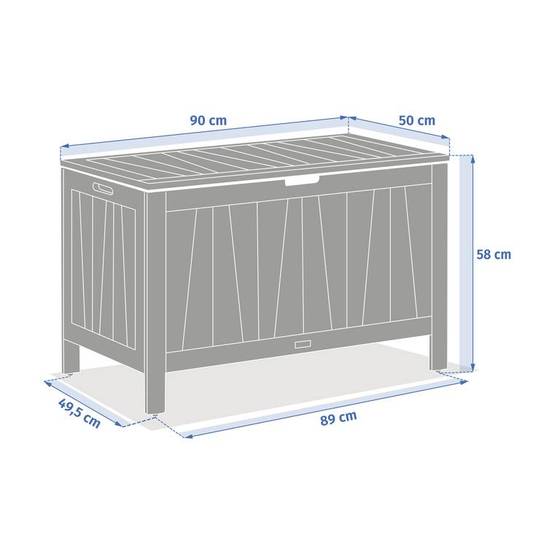 Hesperide - Coffre de rangement 165L Lodgia beige acacia - Hespéride - Image 8