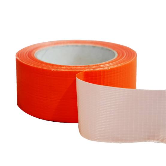 Ruban adhésif toilé orange 50 mm x 33 m - 1 rouleau adhésif pour fixer les bâches, fils et câbles TECPLAST - Imagen 3