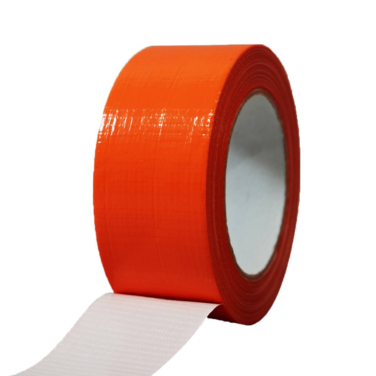 Ruban adhésif toilé orange 50 mm x 33 m - 1 rouleau adhésif pour fixer les bâches, fils et câbles TECPLAST - Imagen 1