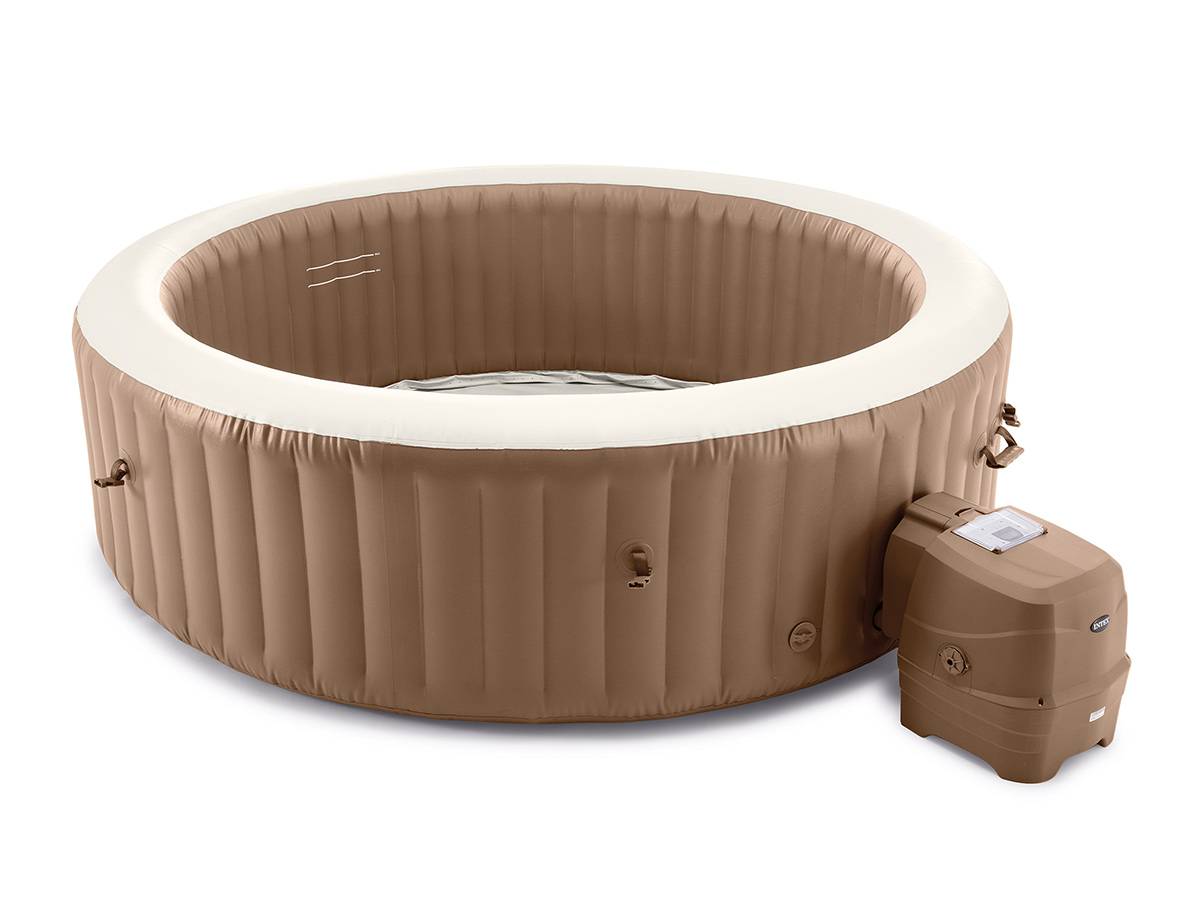 Kit spa gonflable Intex PureSpa Sahara rond Bulles 8 places + 12 filtres + Kit d'entretien - Imagen 2