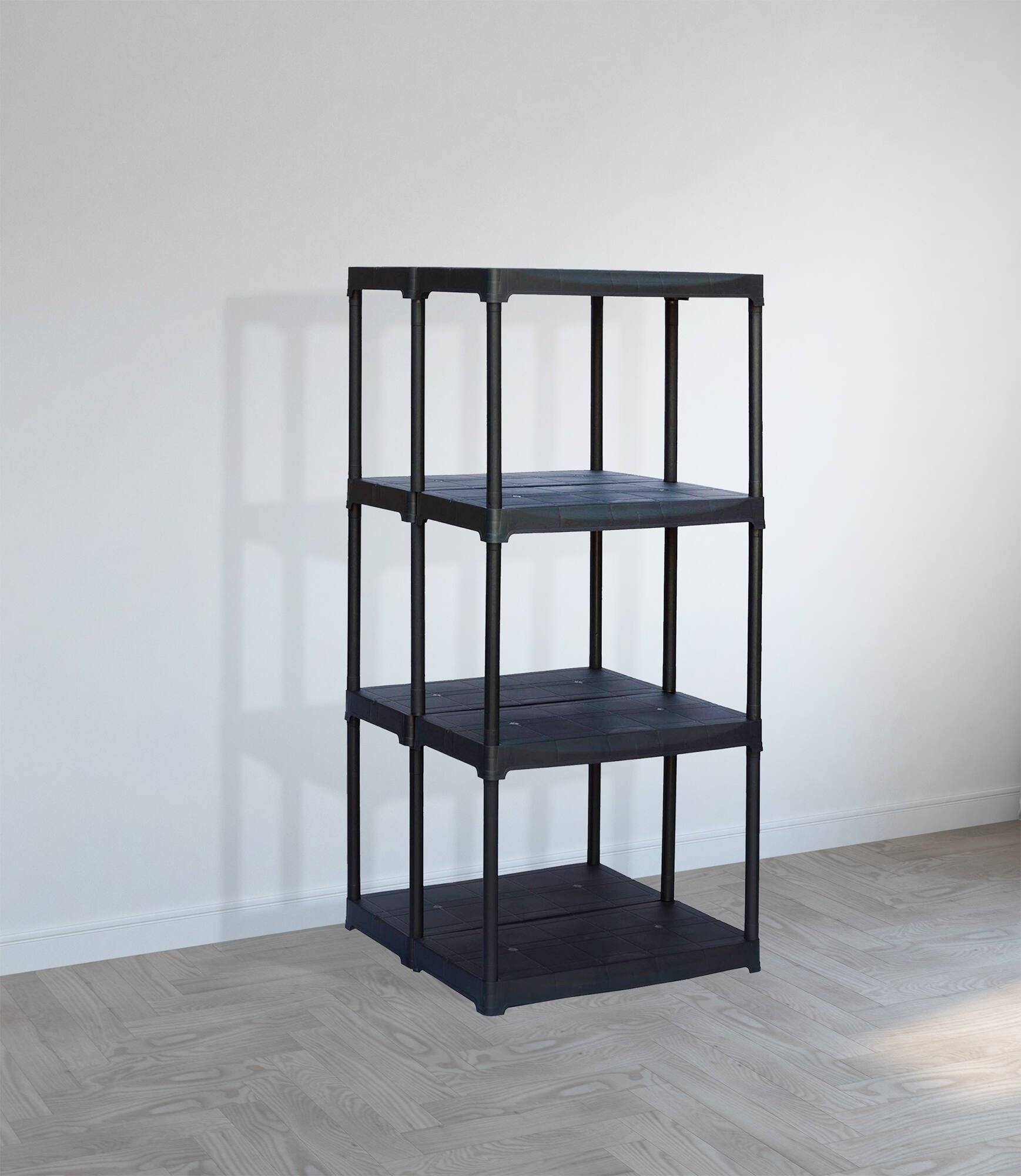 Dmora - Armoire d'extérieur Dbellucc, Étagère extérieure, Armoire de balcon polyvalente, Armoire d'extérieur, Anthracite, 60x59h133 cm - Dmora - Imagen 2