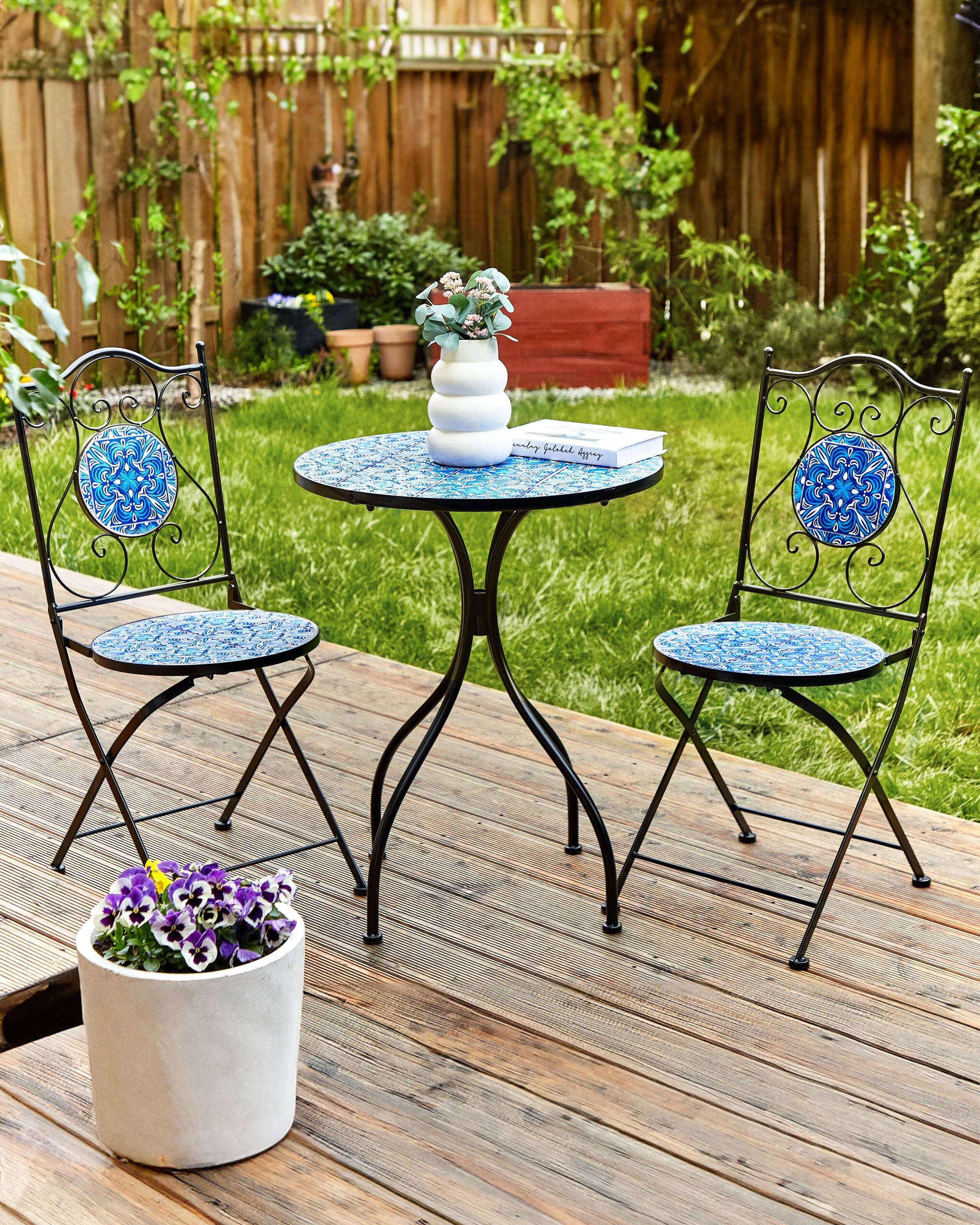 Beliani - Chaise de jardin Métal Noir CIGLIANO - Beliani - Imagen 1