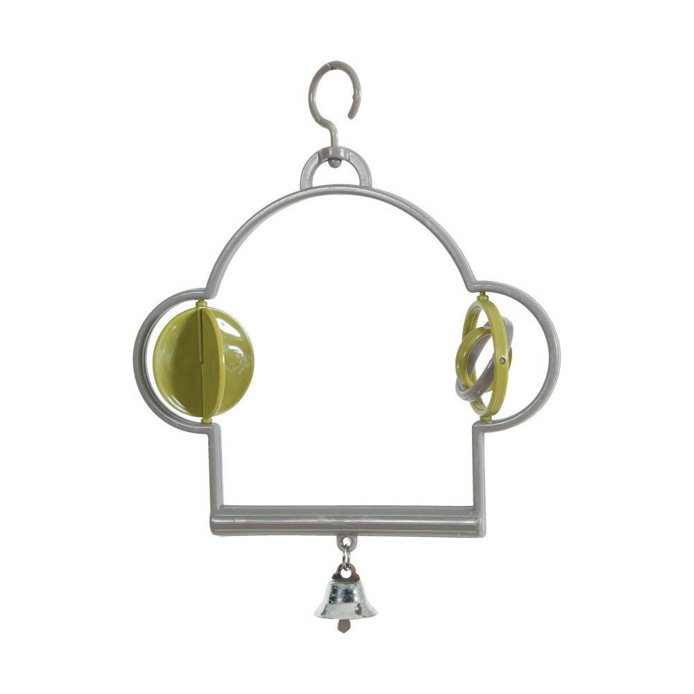 Zolux - Columpio de plástico con juguetes para pájaros, altura 15 cm - Imagen 2