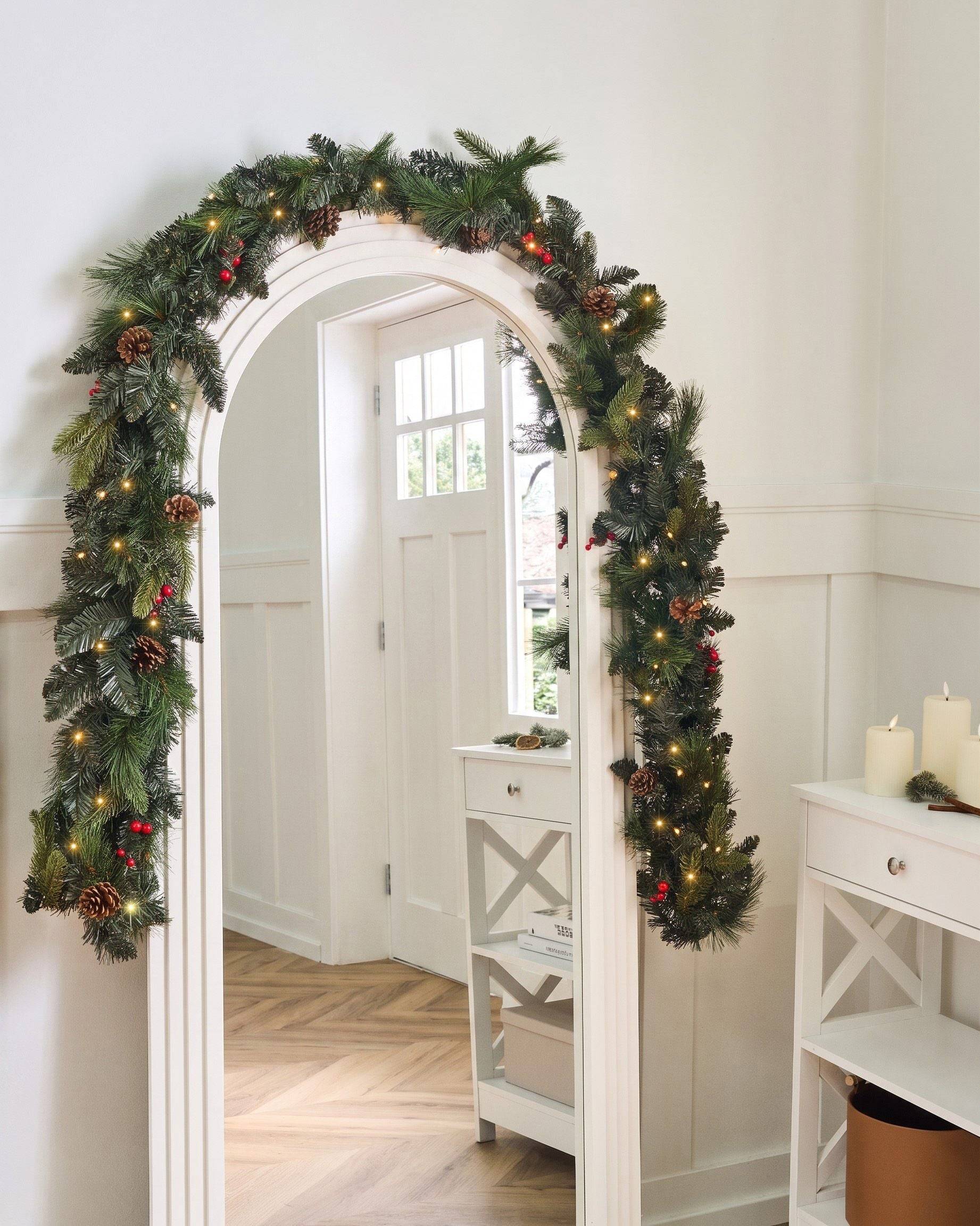 Beliani - Guirlande de Noël PVC Vert foncé WHITEHORN - Beliani - Imagen 1
