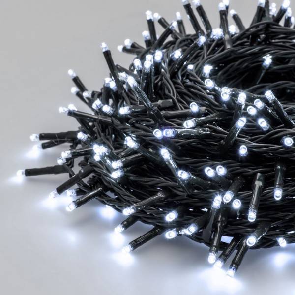 Lotti - Guirlande lumineuse blanc froid 25 mètres 360miniLED 8 fonctions d'animation câble vert foncé Lotti - Imagen 4