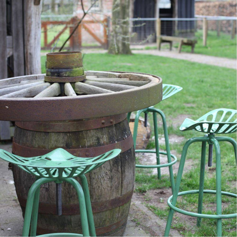 Esschert Design - Tabouret avec assise de tracteur en métal Vert Esschert Design - Imagen 3