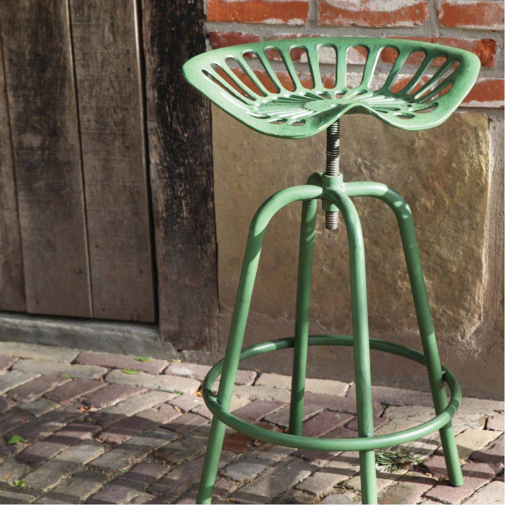 Esschert Design - Tabouret avec assise de tracteur en métal Vert Esschert Design - Imagen 2