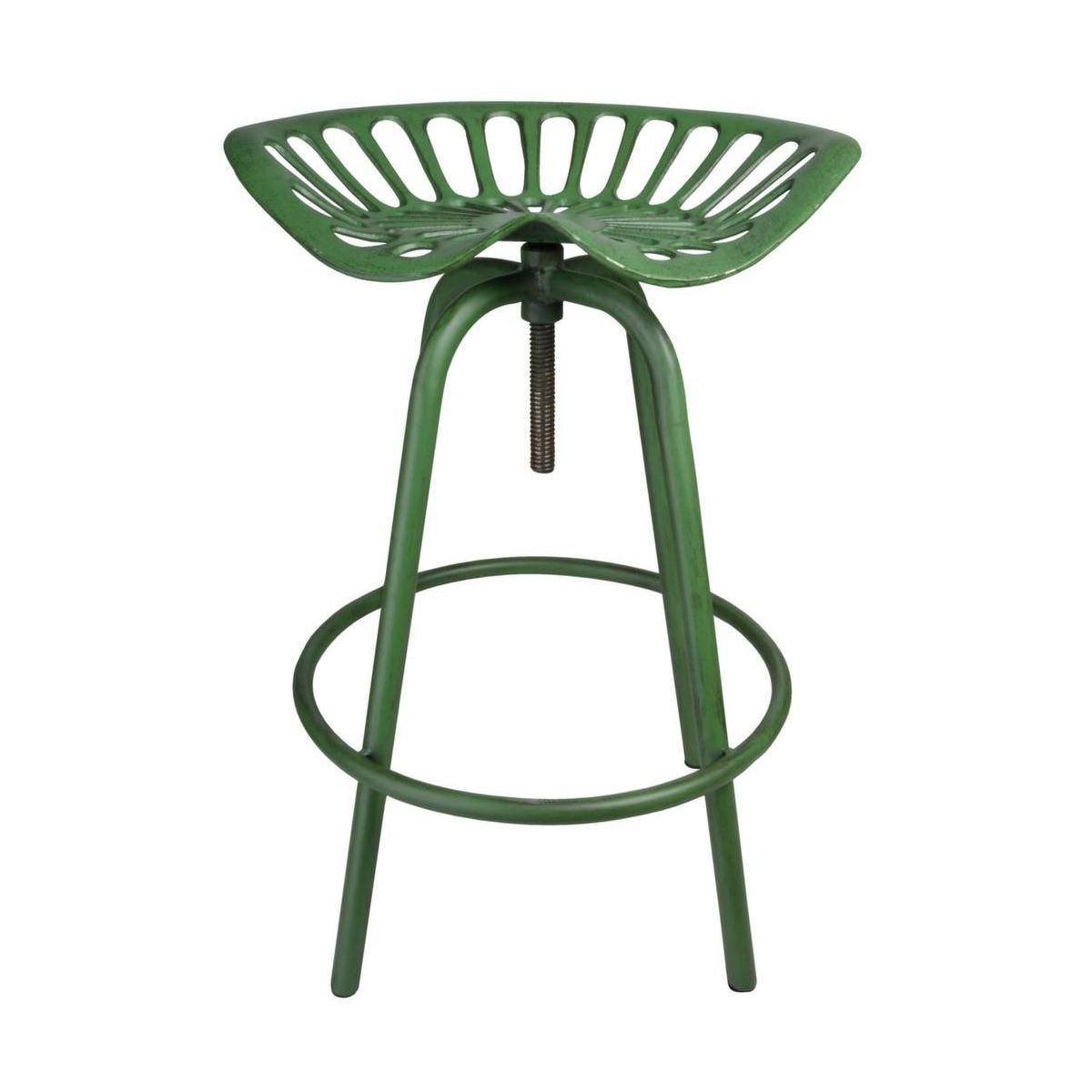 Esschert Design - Tabouret avec assise de tracteur en métal Vert Esschert Design - Imagen 1