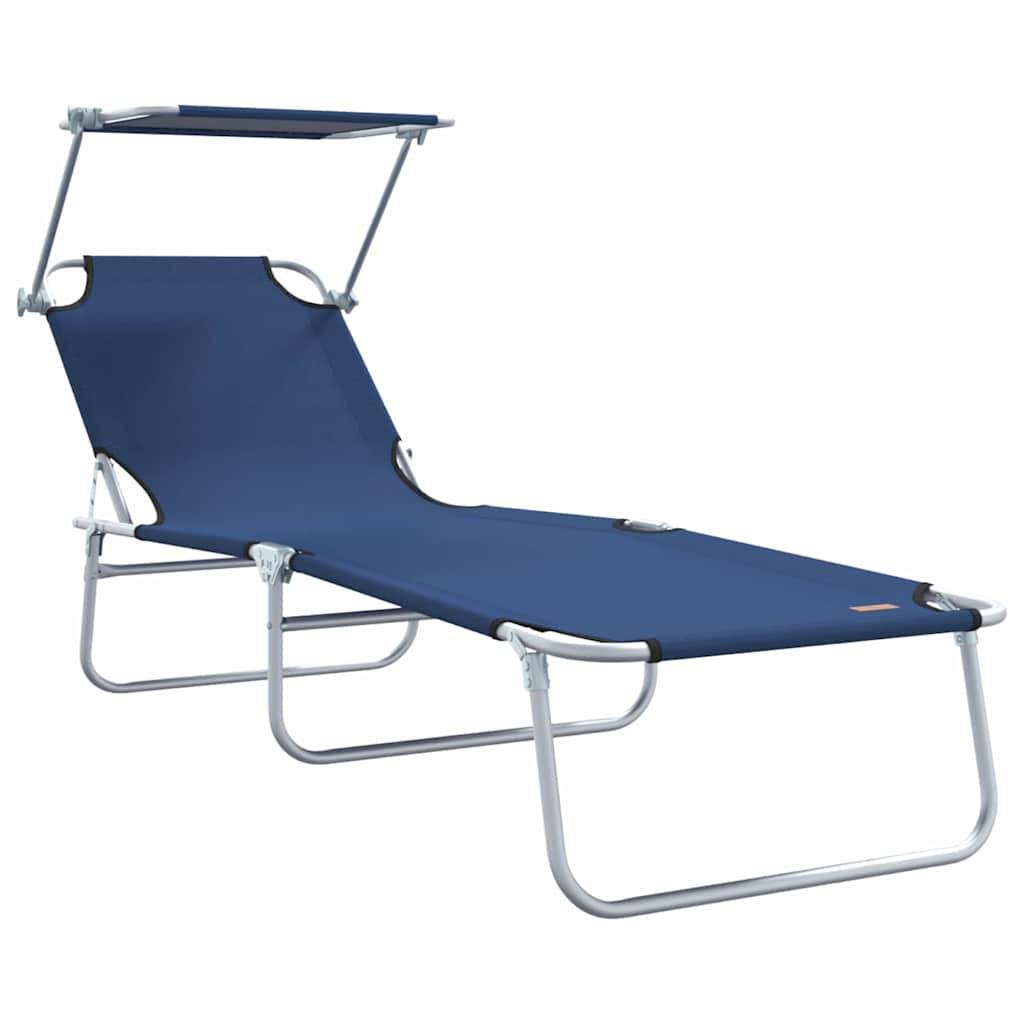 Vidaxl - Transat 2 pc Polyester Bleu vidaXL 42003059 - Image 5