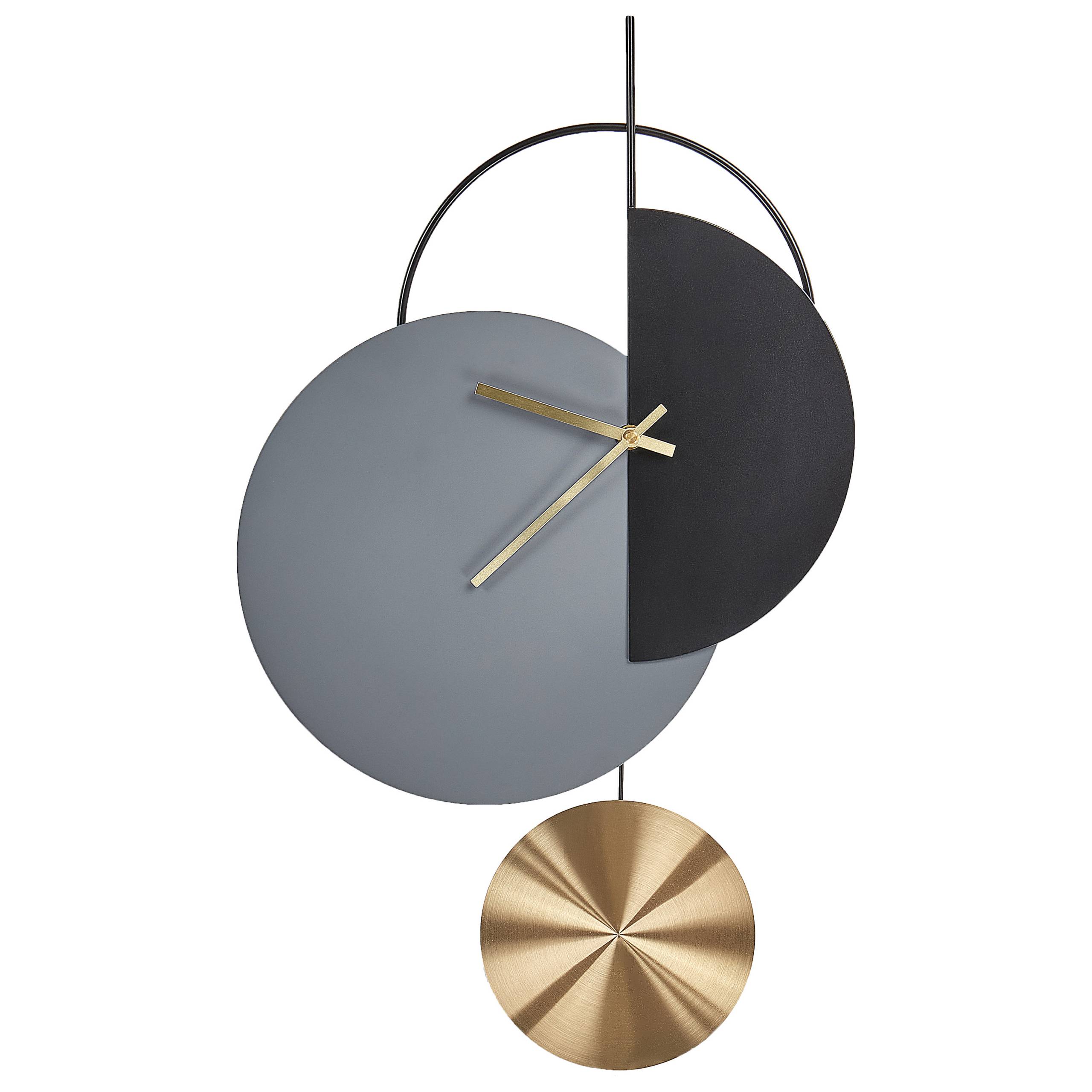 Beliani - Horloge murale Acier Gris NENDAZ - 32x2x60- Beliani - Image 2