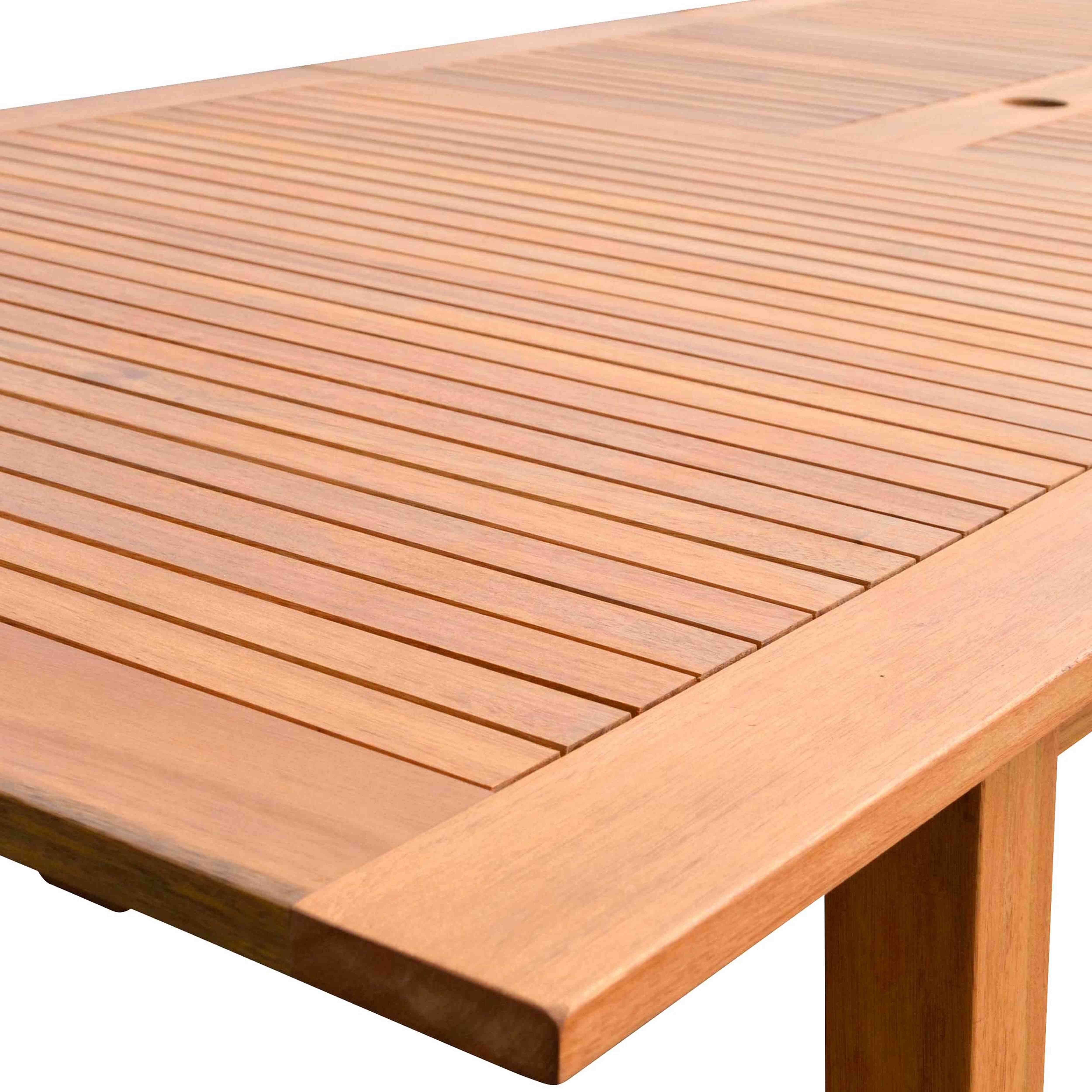 Oviala - Table de jardin extensible en bois d'eucalyptus 8 à 10 places Martigues - Oviala - Imagen 3