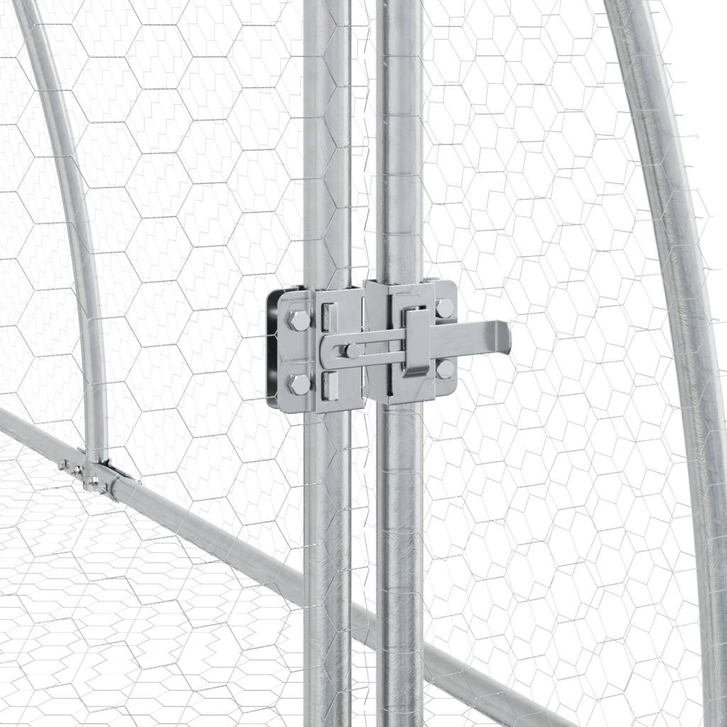 Vidaxl - Clapier argenté 105x300x120 cm acier galvanisé vidaXL 3281528 - Image 5