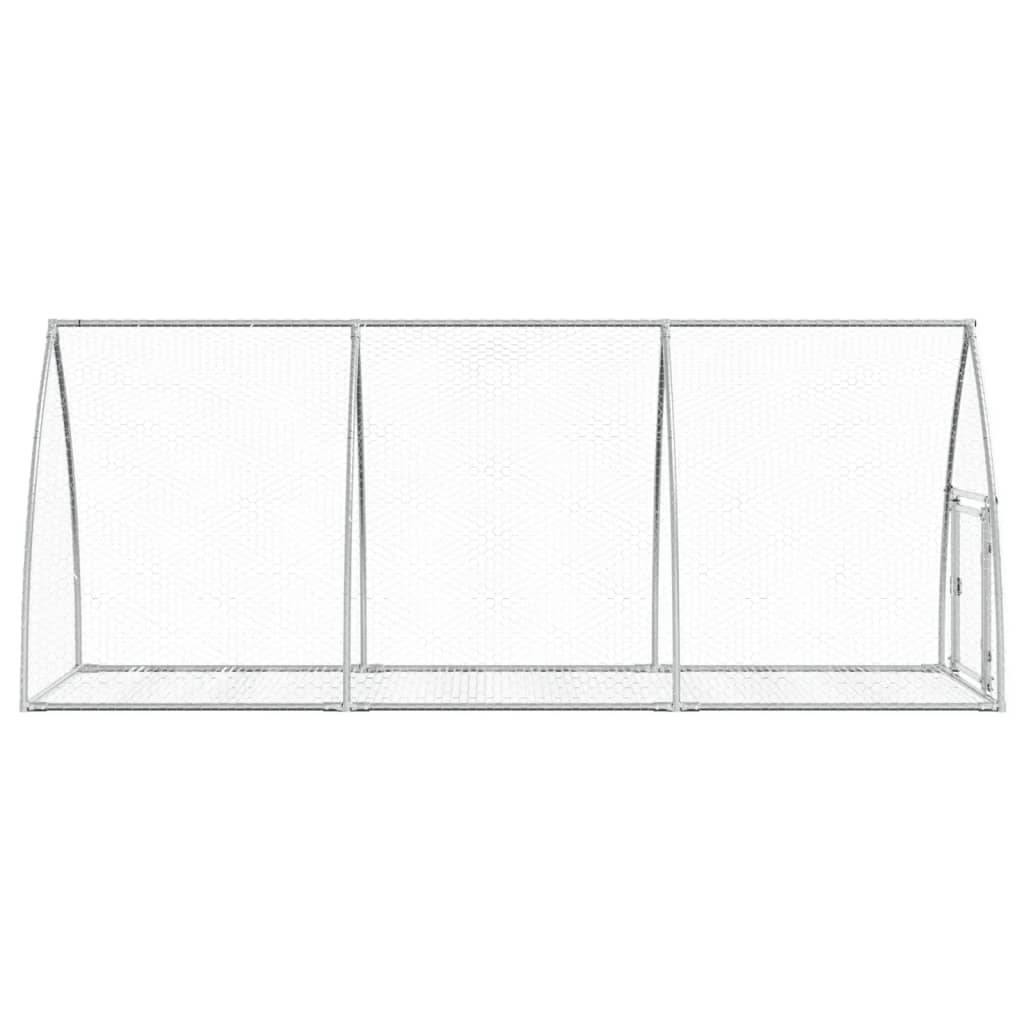 Vidaxl - Clapier argenté 105x300x120 cm acier galvanisé vidaXL 3281528 - Image 7