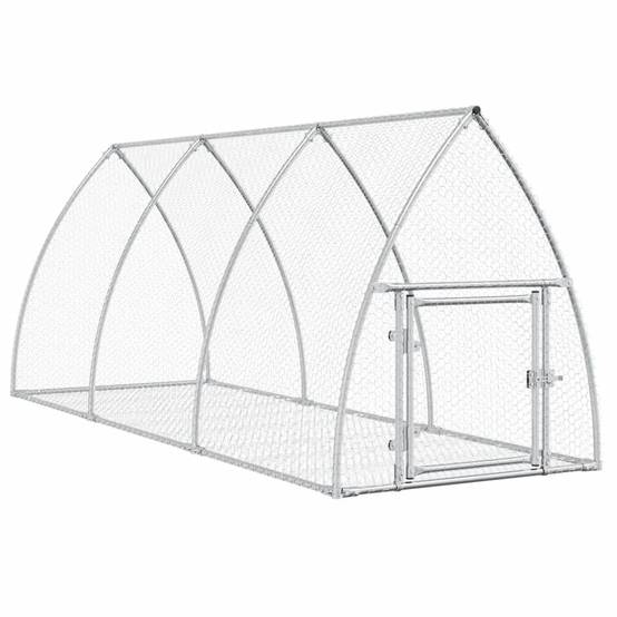 Vidaxl - Clapier argenté 105x300x120 cm acier galvanisé vidaXL 3281528 - Image 2