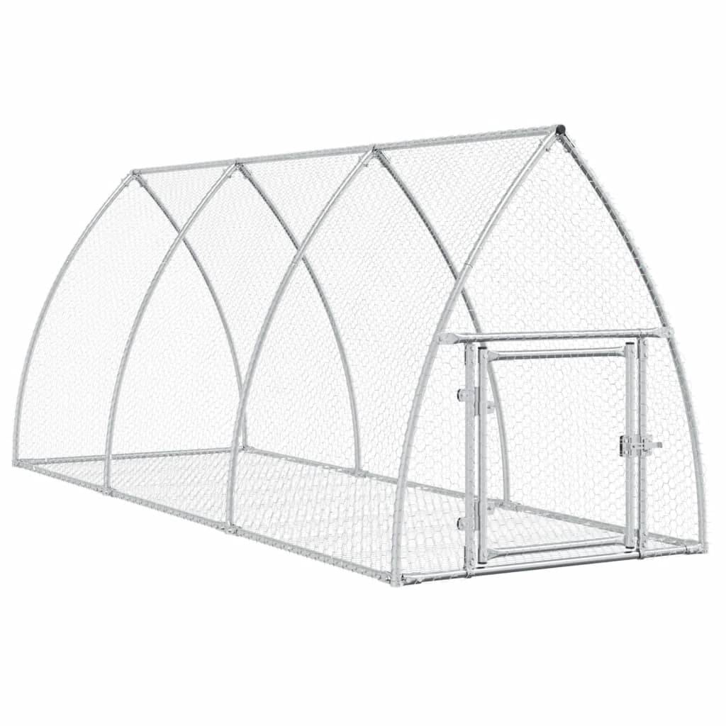 Vidaxl - Clapier argenté 105x300x120 cm acier galvanisé vidaXL 3281528 - Image 2