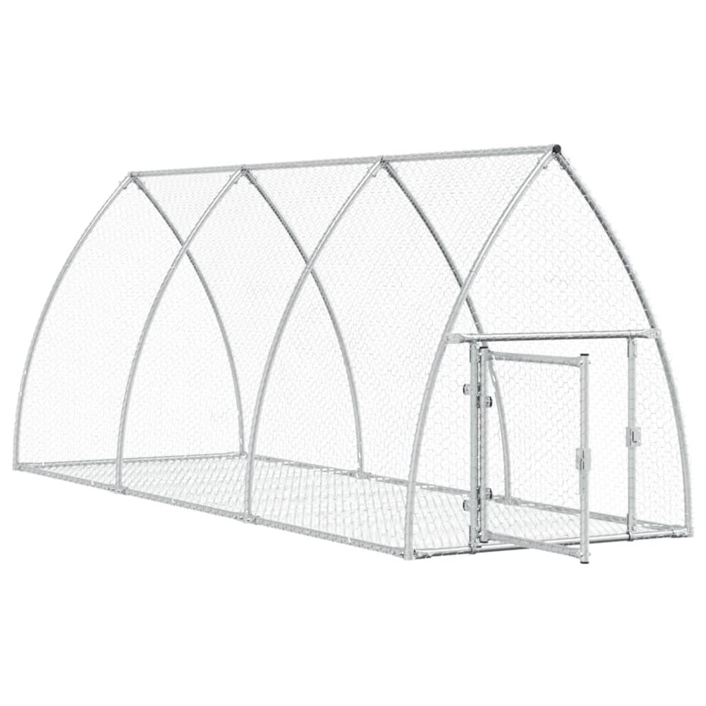 Vidaxl - Clapier argenté 105x300x120 cm acier galvanisé vidaXL 3281528 - Image 9