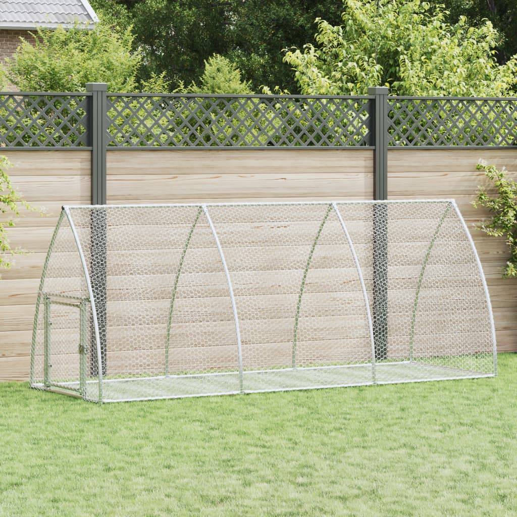 Vidaxl - Clapier argenté 105x300x120 cm acier galvanisé vidaXL 3281528 - Image 1