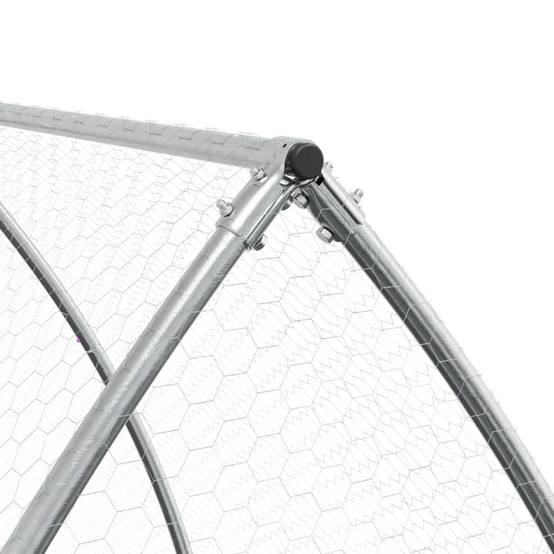 Vidaxl - Clapier argenté 105x300x120 cm acier galvanisé vidaXL 3281528 - Image 4