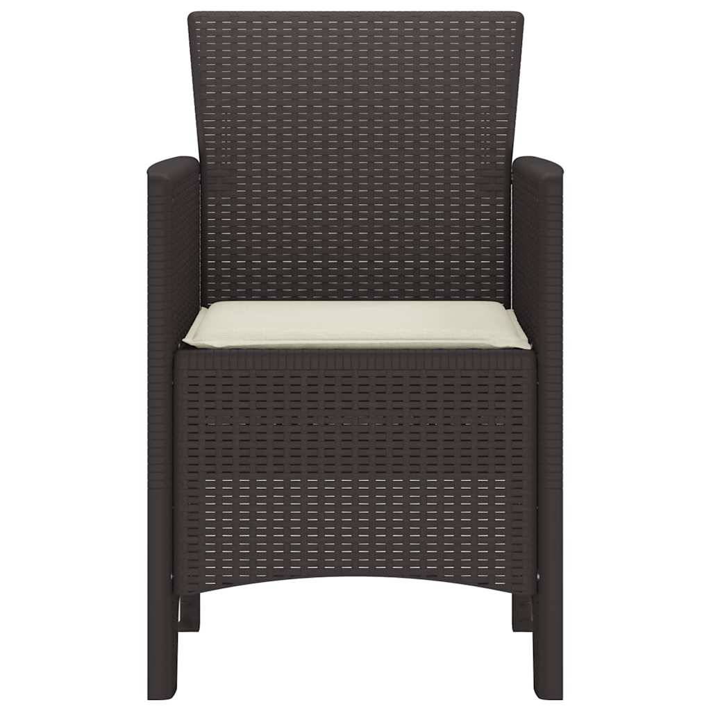 PANGIVO - Chaise de jardin polypropylènes marron 53 x 49 x 85 cm, Poids :24.6kg - PANGIVO - Image 5