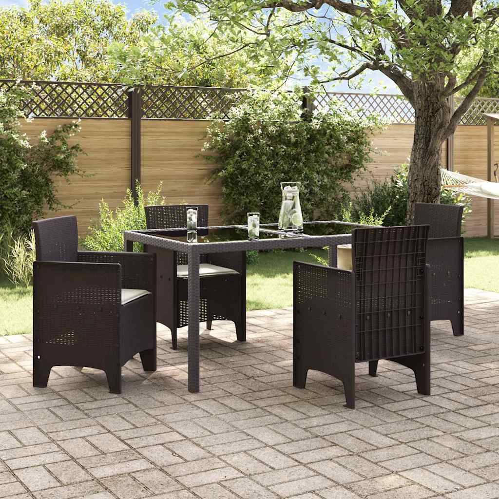 PANGIVO - Chaise de jardin polypropylènes marron 53 x 49 x 85 cm, Poids :24.6kg - PANGIVO - Image 3