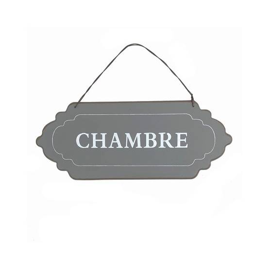 ~ Plaque de porte décorative vintage chambre fer gris 25x11cm Chemin de campagne - Imagen 1