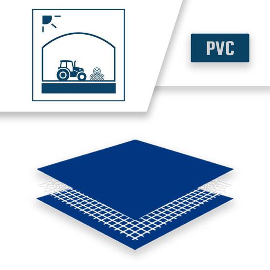 Bâche Tunnel agricole 2x3 m XP640TU Bleue - Garantie 10 ans - Bâche étanche pour Tunnel de stockage - Made in France TECPLAST - Imagen 4