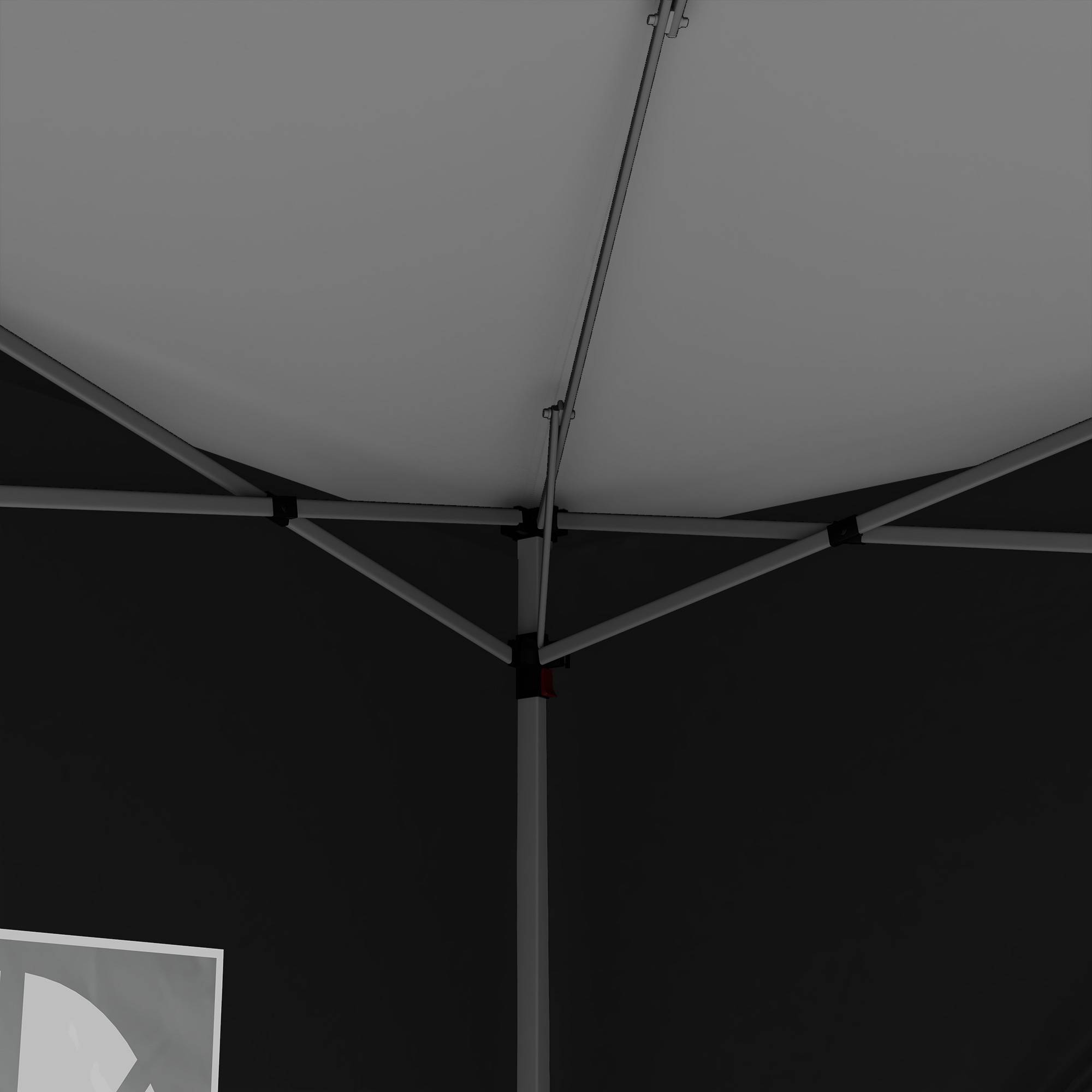 Outsunny - Tonnele de jardin barnum pop-up pliant 3x3m 4 parois amovibles sac de transport inclus noir - OUTSUNNY - Image 7