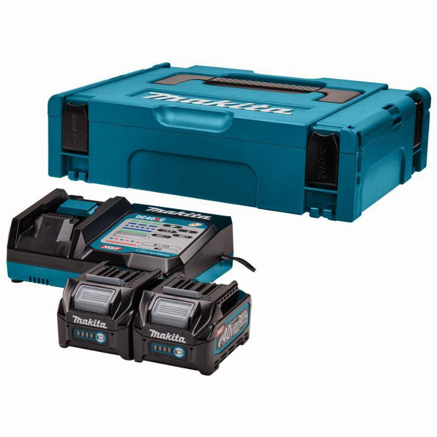 Makita - Makita 40V Li-ion MAX Set de démarrage - 2 batteries 2,0 ah - Mbox - 191V15-1 - Imagen 1