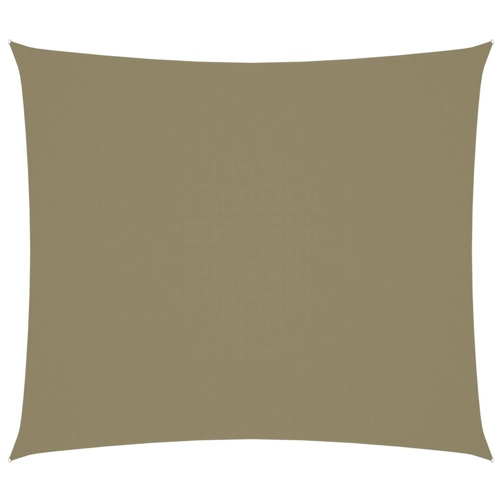 Helloshop26 - Voile toile d'ombrage parasol tissu oxford rectangulaire 2 x 2,5 m beige - Imagen 1
