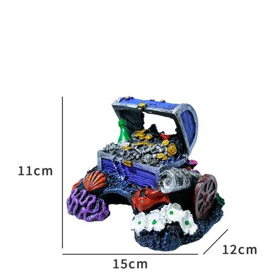 Coffre au Trésor Ornemental pour Aquarium DtopbuyAge - Image 2