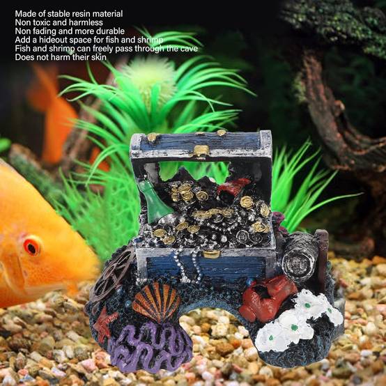 Coffre au Trésor Ornemental pour Aquarium DtopbuyAge - Image 3