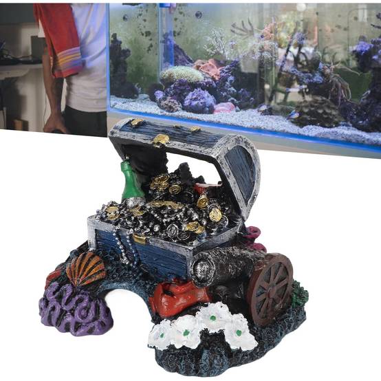 Coffre au Trésor Ornemental pour Aquarium DtopbuyAge - Image 4