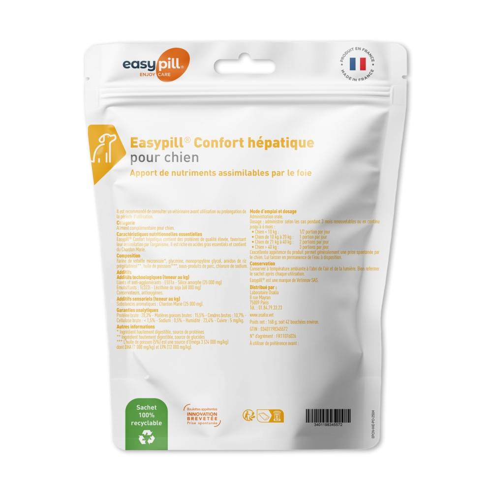 Easypill Chien Confort Hepatique - Osalia 105 bouchées - Image 2