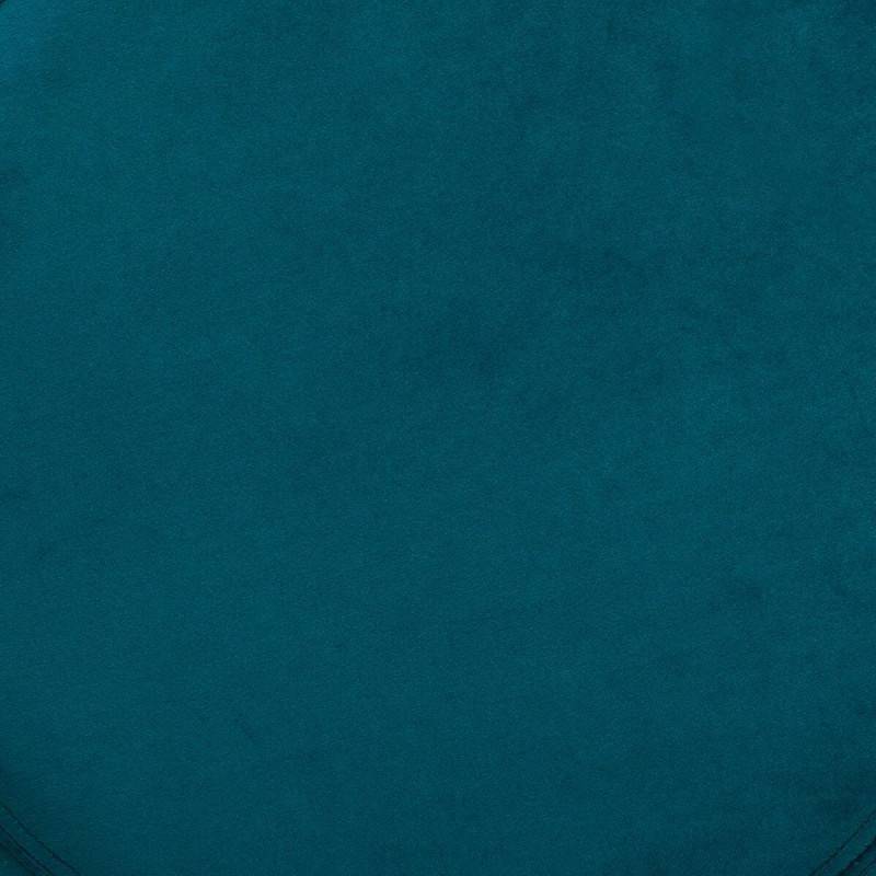 Atmosphera - Pouf en velours bleu canard Sinan Atmosphera - Imagen 3