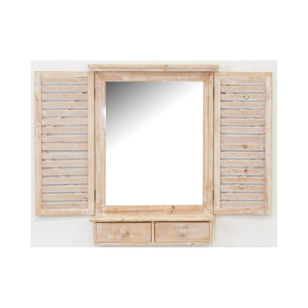 Aubry Gaspard - Miroir fenêtre en bois avec tiroirs - Imagen 4