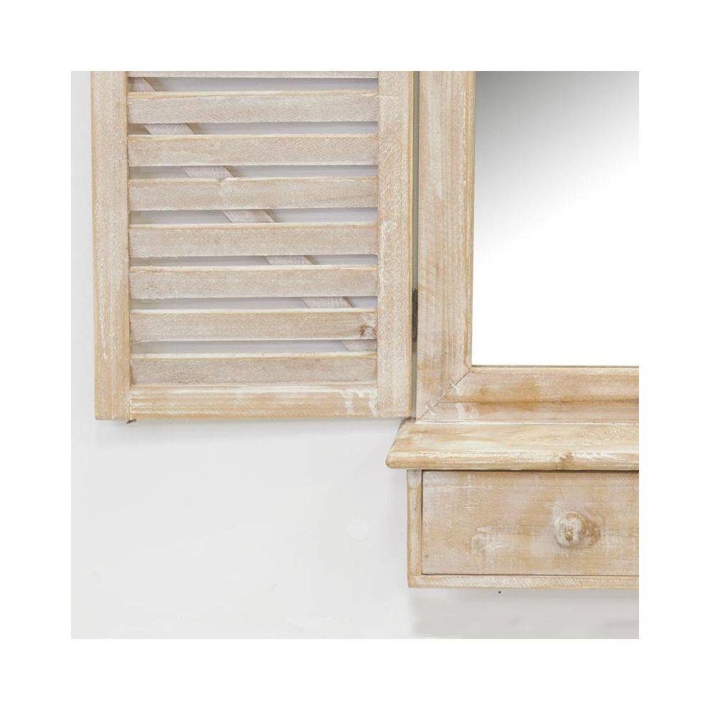 Aubry Gaspard - Miroir fenêtre en bois avec tiroirs - Imagen 2