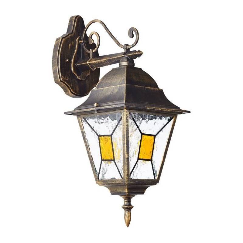 Brilliant - Janel Applique Extérieure Descendante, Noir Dore, E27 Max 60w, Ampoule Non Incluse - Imagen 2