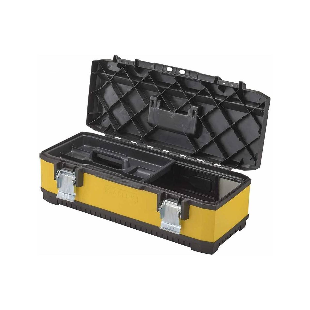 stanley - Boîtes à outils Stanley Caisse de rangement Bricolage 66x29x22 cm 22.5L Poids : 3.1kg. - Imagen 2