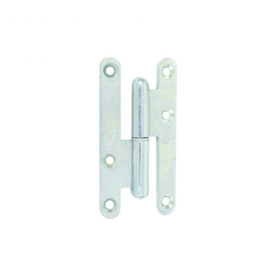 Paumelle gauche bois LOUTRE SEDAN 140x55 mm bouts ronds zingué - JARDINIER MASSARD - J530570