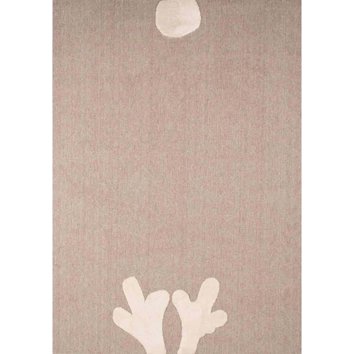 Jardindeco - Tapis intérieur en polyester Fantine cerf 150 x 80 cm - Imagen 1