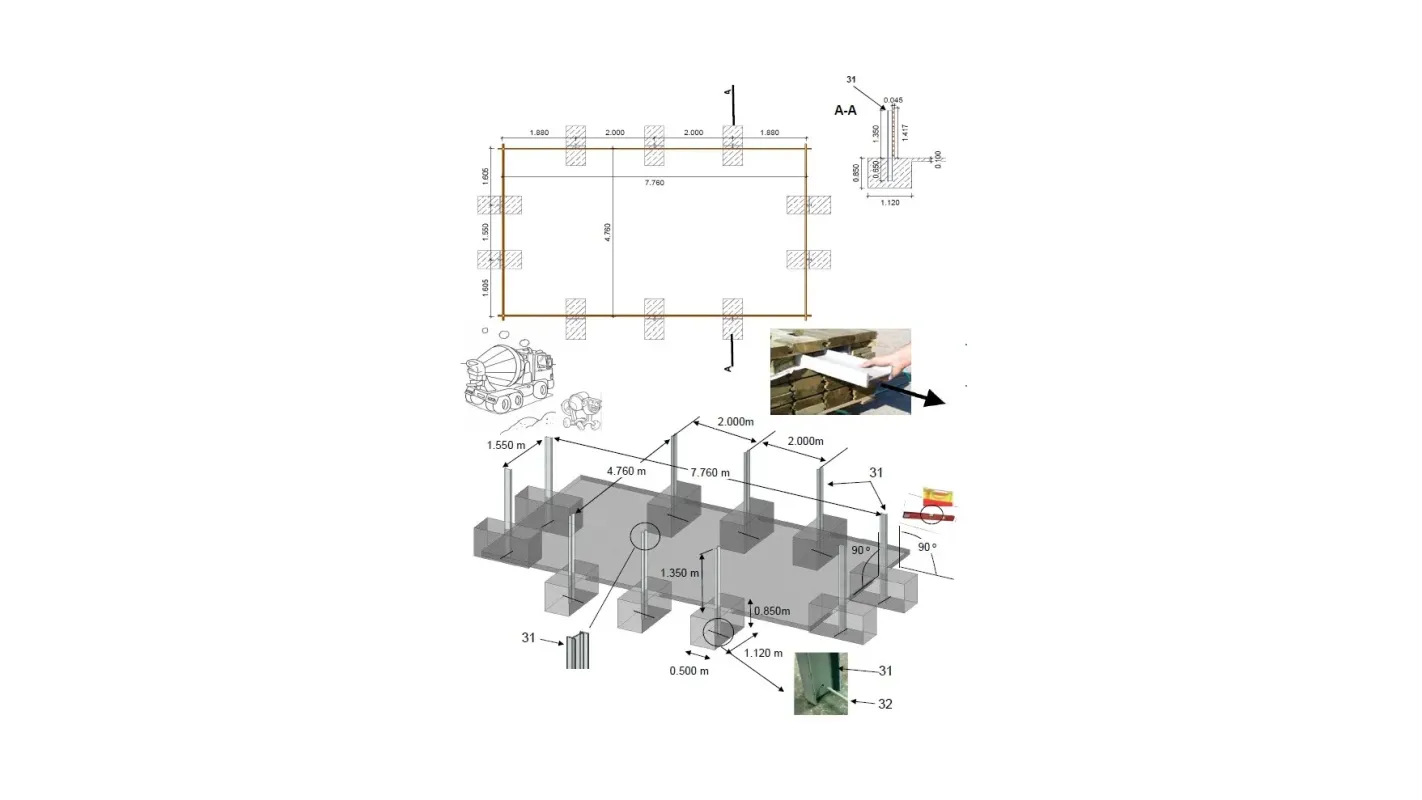 Altanka - Piscine en bois 8,20x5,20 - H.1,45 m - avec filtration - BAS759OSPI - Imagen 7
