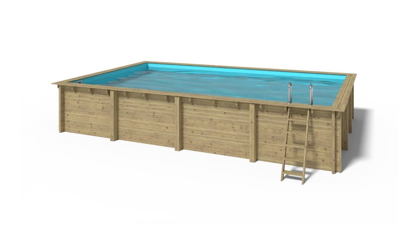 Altanka - Piscine en bois 8,20x5,20 - H.1,45 m - avec filtration - BAS759OSPI - Imagen 10