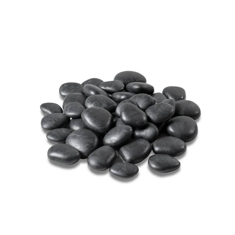 Galets décoratifs en Plastique recyclé - Noir Small (3 à 4 cm) - TeraPlast - Imagen 1