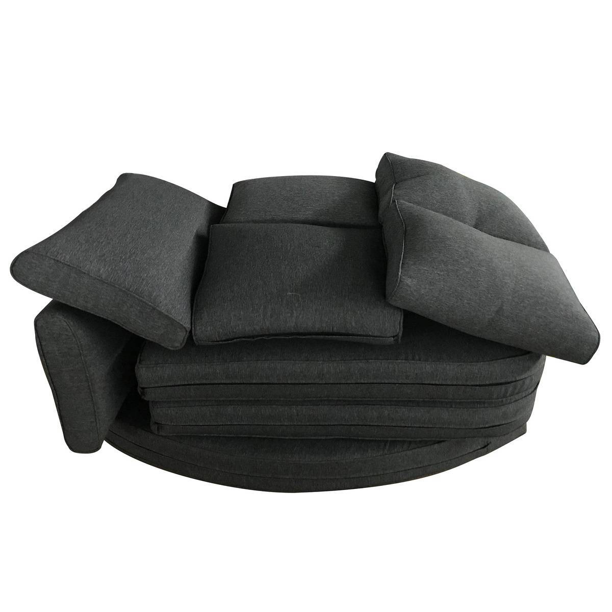 Hesperide - Coussins de remplacement pour salon d angle "Mooréa" terre d ombre 5 places en polyester Hespéride - Imagen 1