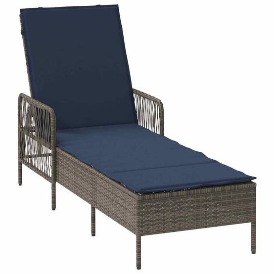 PANGIVO - Transat Polyrotin Gris et Bleu Marine 200 x 55 x 92 cm, Poids :13.6kg - PANGIVO - Image 2