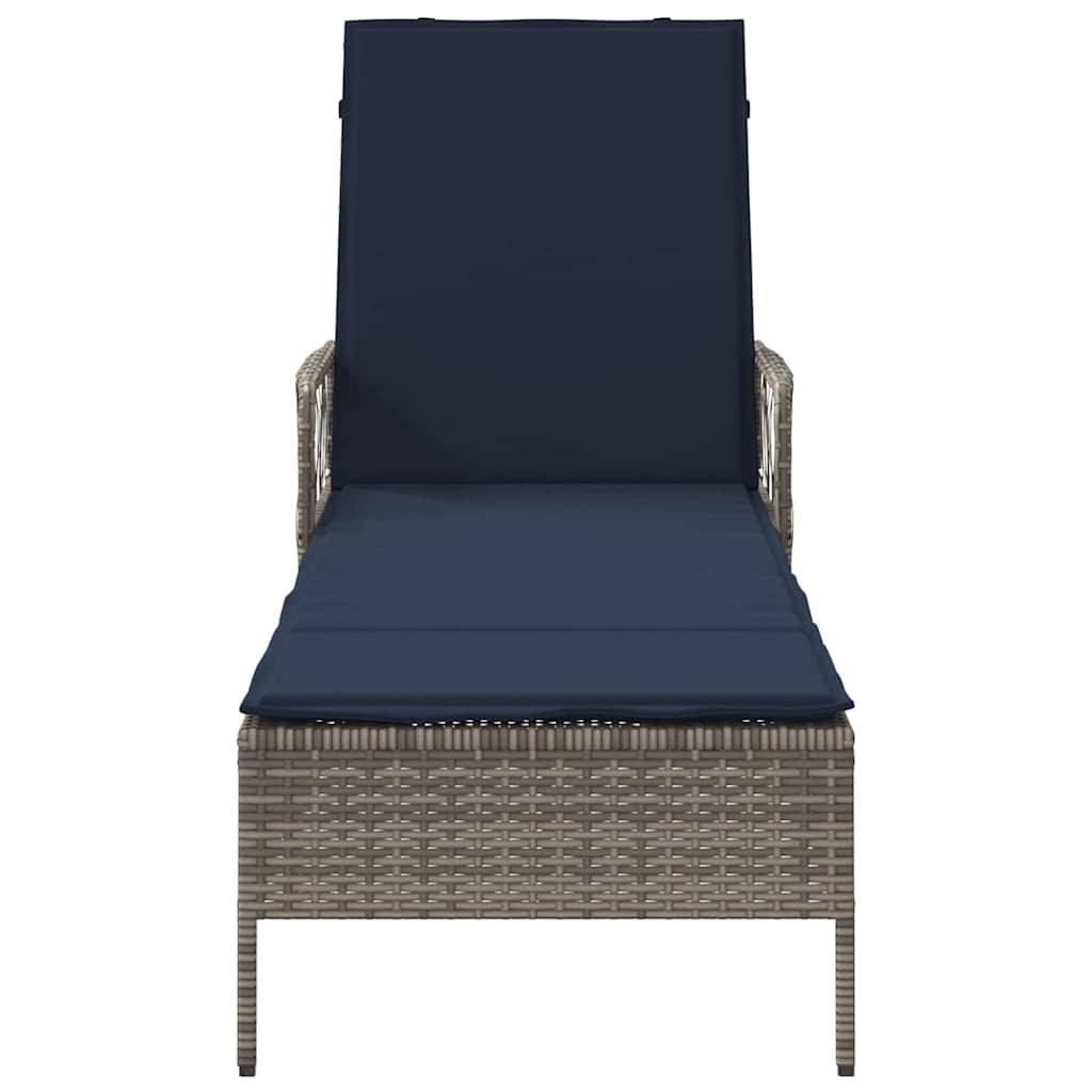 PANGIVO - Transat Polyrotin Gris et Bleu Marine 200 x 55 x 92 cm, Poids :13.6kg - PANGIVO - Image 6
