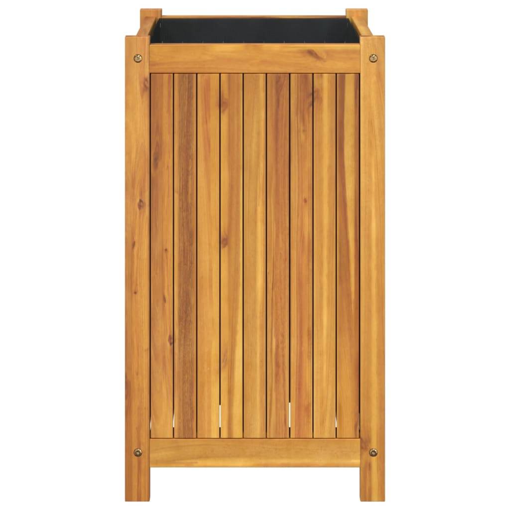 Maison Chic - Jardinière, Bac à fleurs, Pot de fleurs avec doublure 42x42x75 cm bois massif d'acacia - Imagen 4